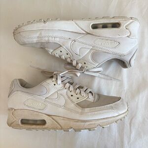 Nike Air Max 90 Sneakers Triple White Womens 9